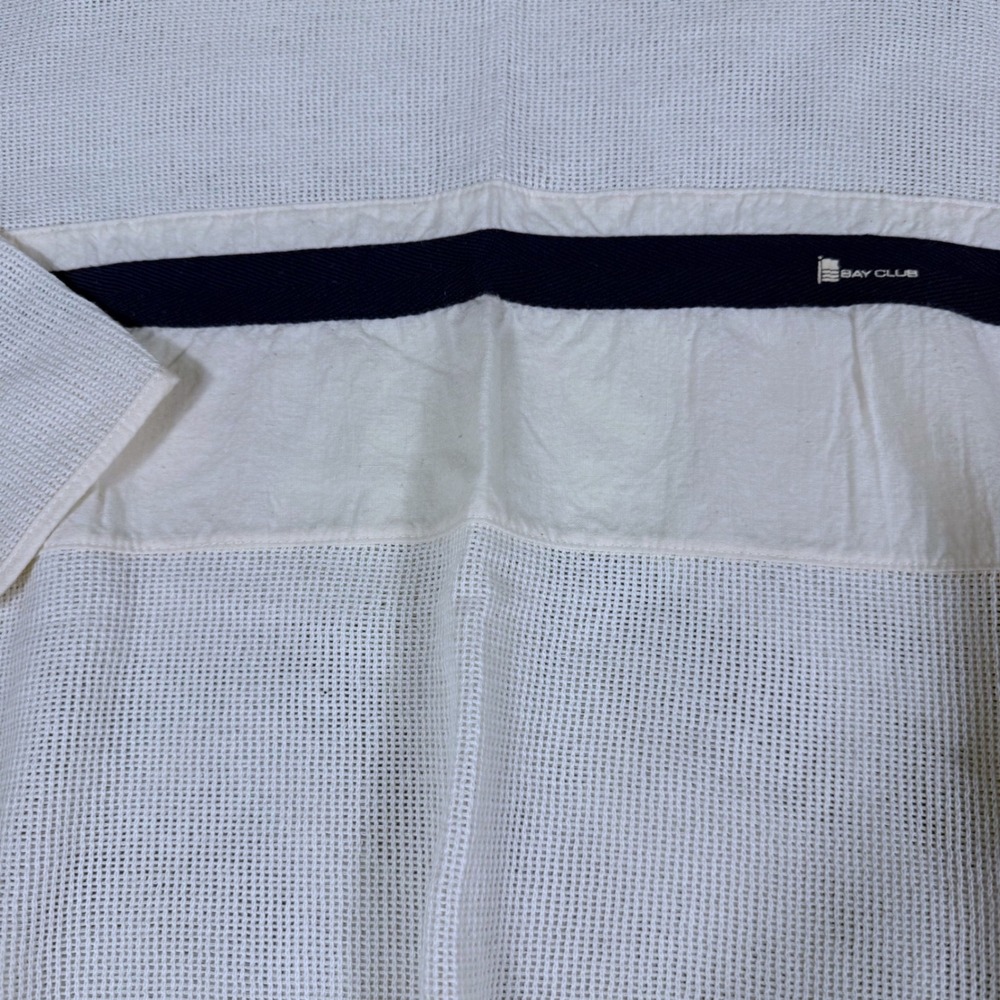 Bay Club Catalina Vintage 2 Piece Set M Cream Mesh Top High Waist Pants Coastal - Picture 11 of 16